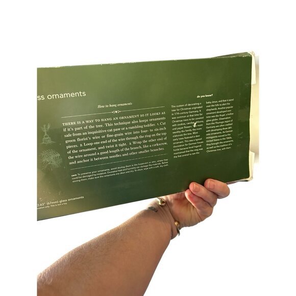 2002 Martha Stewart Christmas Glass Ball Ornament Winter Jubilee Set 8 GOLD - Picture 6 of 6